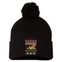 Merry Slothmas Pom Pom 12in Knit Beanie