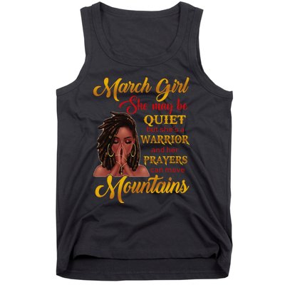 March She may be quiet but she's a warrior Tank Top