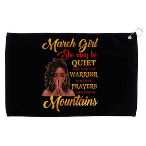 March She may be quiet but she's a warrior Grommeted Golf Towel