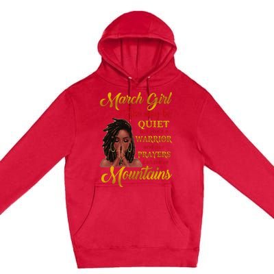 March She may be quiet but she's a warrior Premium Pullover Hoodie