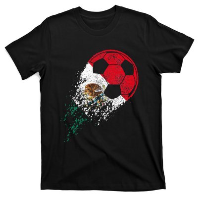 Mexico Soccer Mexican Flag Pride Soccer Player T-Shirt