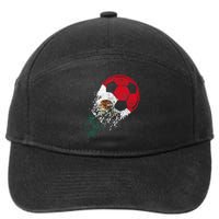 Mexico Soccer Mexican Flag Pride Soccer Player 7-Panel Snapback Hat