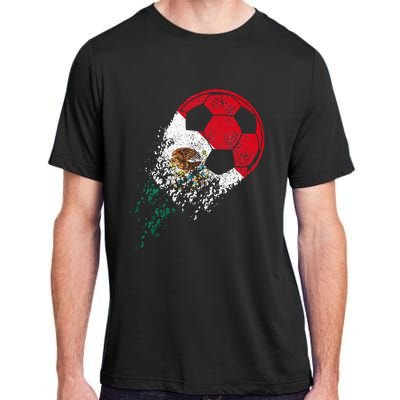 Mexico Soccer Mexican Flag Pride Soccer Player Adult ChromaSoft Performance T-Shirt