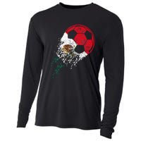 Mexico Soccer Mexican Flag Pride Soccer Player Cooling Performance Long Sleeve Crew