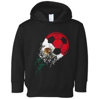 Mexico Soccer Mexican Flag Pride Soccer Player Toddler Hoodie