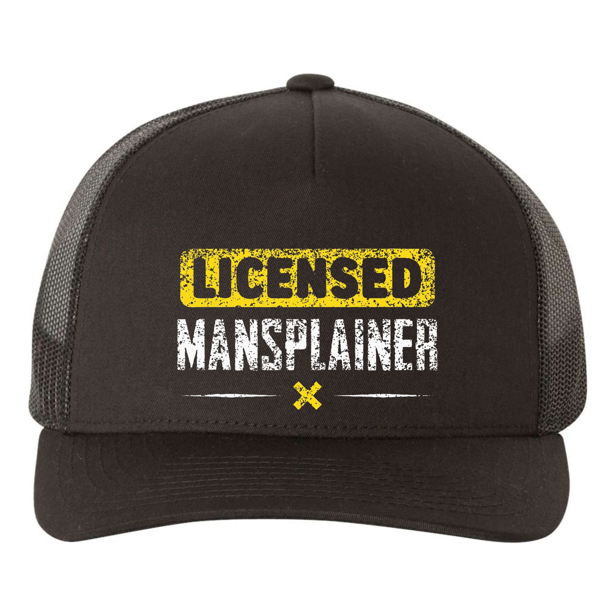 Mansplainer Saying Mansplain Mansplaining Yupoong Adult 5-Panel Trucker Hat
