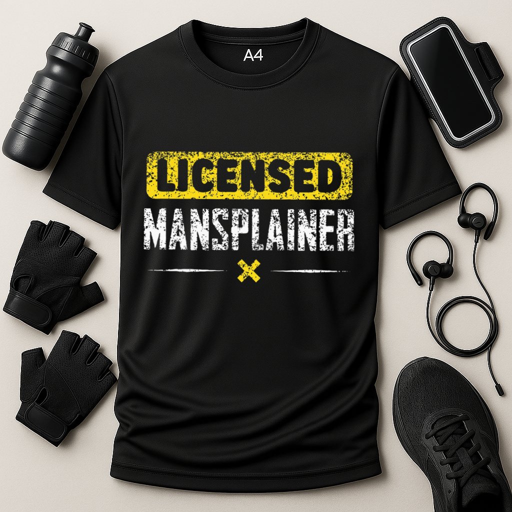 Mansplainer Saying Mansplain Mansplaining Performance Shirt