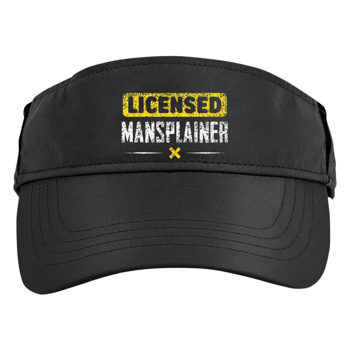 Mansplainer Saying Mansplain Mansplaining Adult Drive Performance Visor
