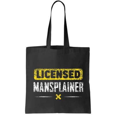 Mansplainer Saying Mansplain Mansplaining Bag