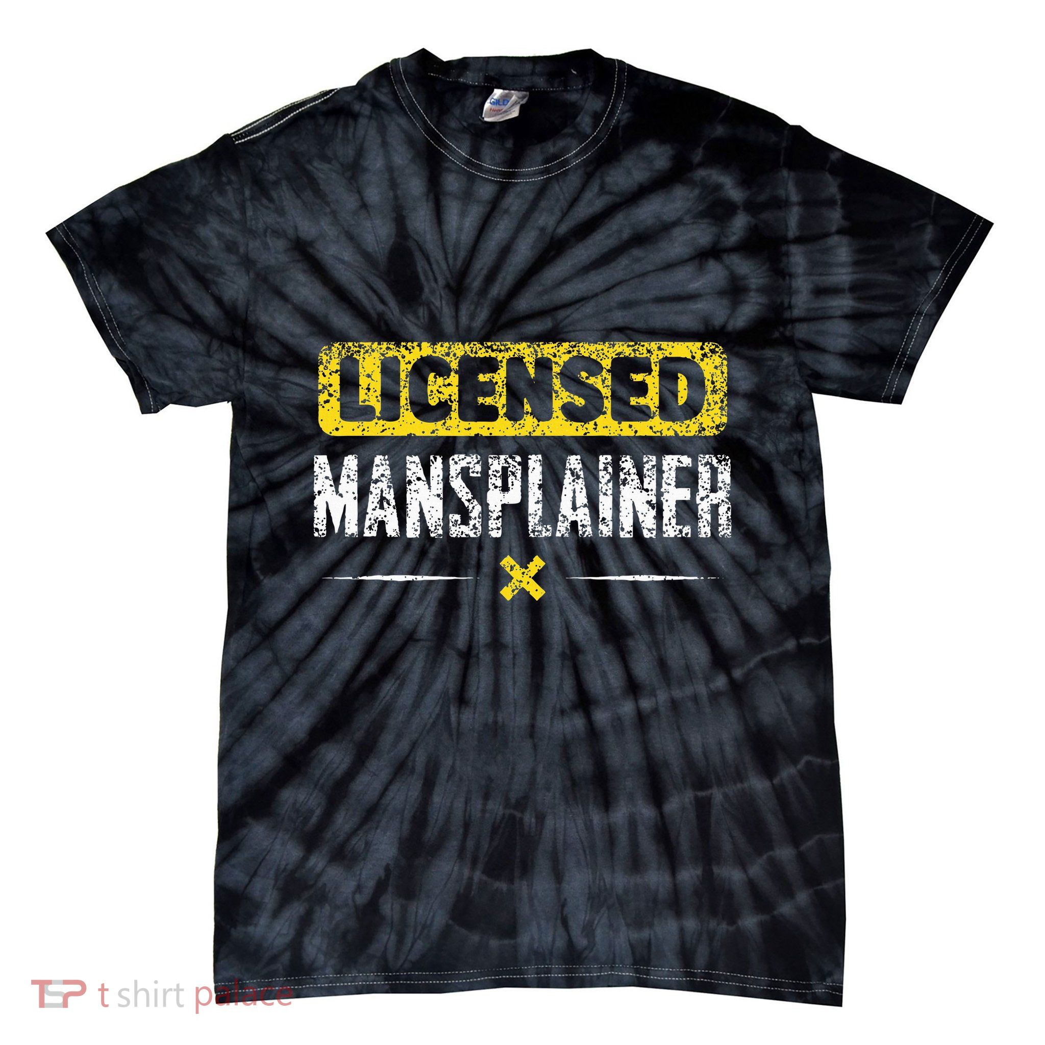 Mansplainer Saying Mansplain Mansplaining Tie-Dye T-Shirt