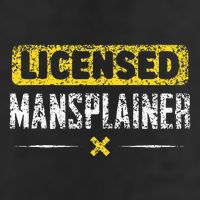 Mansplainer Saying Mansplain Mansplaining Golf Towel
