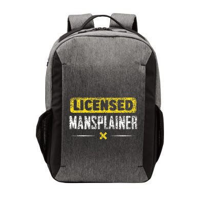 Mansplainer Saying Mansplain Mansplaining Vector Backpack
