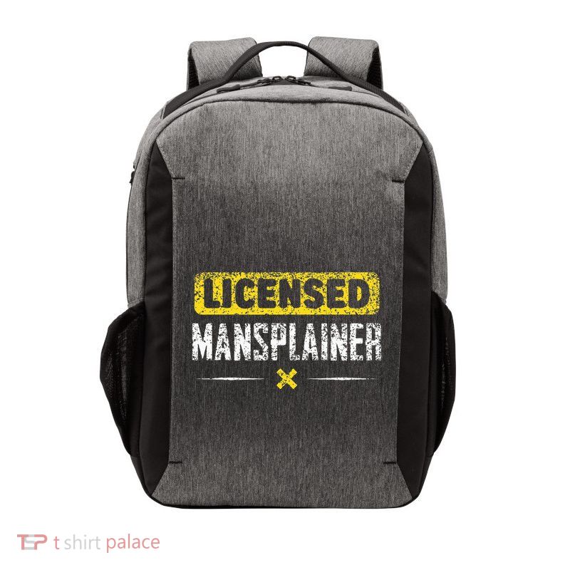 Mansplainer Saying Mansplain Mansplaining Vector Backpack