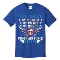 My Son My Soldier My Pride My World Proud Air Force Mom Gift Cool Gift Kids T-Shirt