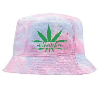 Mothertoker Smoker Mom Cannabis Weed Mom Weed Leaf Happy 420 Days Tie-Dyed Bucket Hat