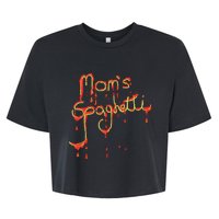 Moms Spaghetti Music Bella+Canvas Jersey Crop Tee