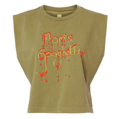 Moms Spaghetti Music Garment-Dyed Women's Muscle Tee