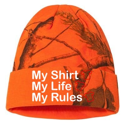 My Shirt My Life My Rules Funny Kati Licensed 12" Camo Beanie