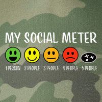 My Social Meter Funny Introvert Too Many People Sarcasm Legacy Tie Dye Trucker Hat