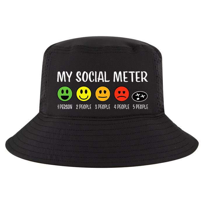 My Social Meter Funny Introvert Too Many People Sarcasm Cool Comfort Performance Bucket Hat