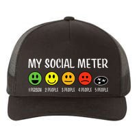 My Social Meter Funny Introvert Too Many People Sarcasm Yupoong Adult 5-Panel Trucker Hat