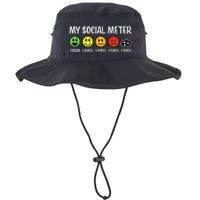 My Social Meter Funny Introvert Too Many People Sarcasm Bucket Hat