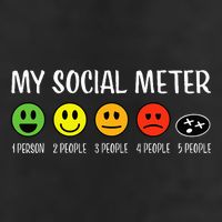 My Social Meter Funny Introvert Too Many People Sarcasm Trucker Hat