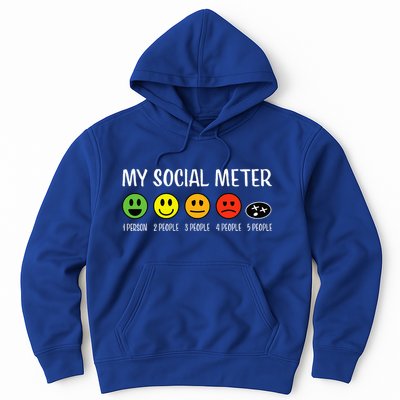 My Social Meter Funny Introvert Too Many People Sarcasm Hoodie