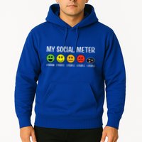 My Social Meter Funny Introvert Too Many People Sarcasm Hoodie