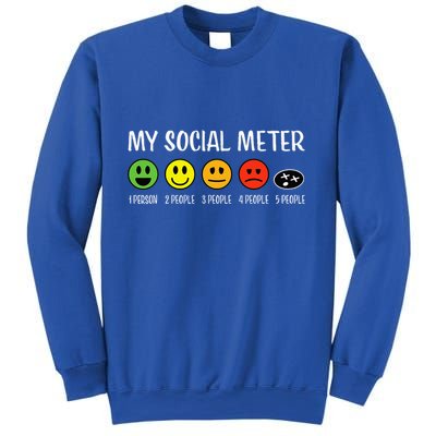 My Social Meter Funny Introvert Too Many People Sarcasm Sweatshirt