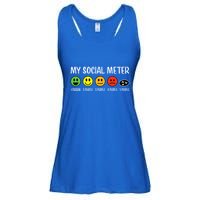 My Social Meter Funny Introvert Too Many People Sarcasm Ladies Essential Flowy Tank