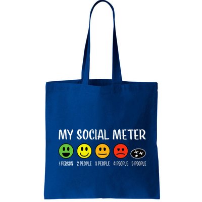 My Social Meter Funny Introvert Too Many People Sarcasm Bag