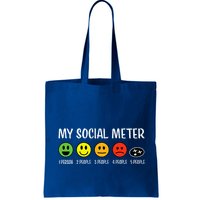 My Social Meter Funny Introvert Too Many People Sarcasm Bag