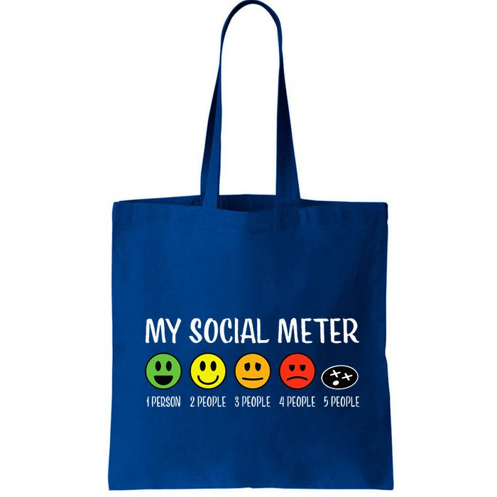 My Social Meter Funny Introvert Too Many People Sarcasm Bag