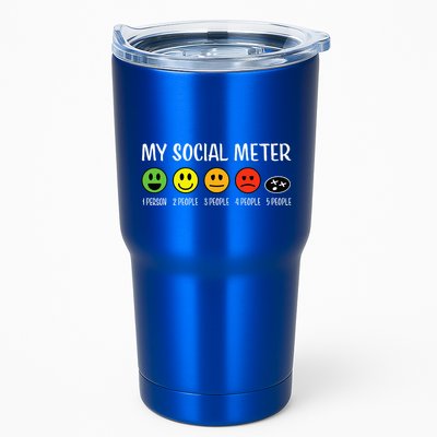 My Social Meter Funny Introvert Too Many People Sarcasm Tumbler