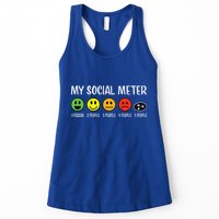 My Social Meter Funny Introvert Too Many People Sarcasm Womens Tank Top