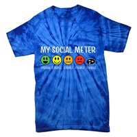My Social Meter Funny Introvert Too Many People Sarcasm Tie-Dye T-Shirt