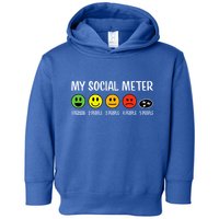 My Social Meter Funny Introvert Too Many People Sarcasm Toddler Hoodie