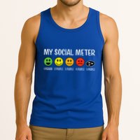My Social Meter Funny Introvert Too Many People Sarcasm Tank Top