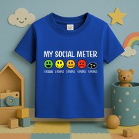 My Social Meter Funny Introvert Too Many People Sarcasm Toddler T-Shirt