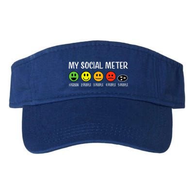 My Social Meter Funny Introvert Too Many People Sarcasm Visor