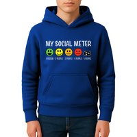 My Social Meter Funny Introvert Too Many People Sarcasm Kids Hoodie