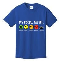 My Social Meter Funny Introvert Too Many People Sarcasm Kids T-Shirt