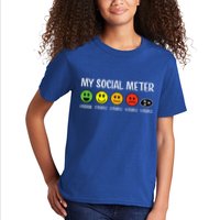 My Social Meter Funny Introvert Too Many People Sarcasm Kids T-Shirt