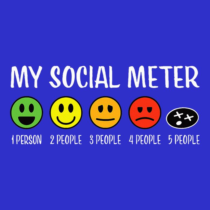 My Social Meter Funny Introvert Too Many People Sarcasm Kids T-Shirt