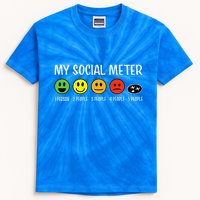 My Social Meter Funny Introvert Too Many People Sarcasm Kids Tie-Dye T-Shirt