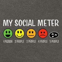 My Social Meter Funny Introvert Too Many People Sarcasm Cotton Canvas Backpack