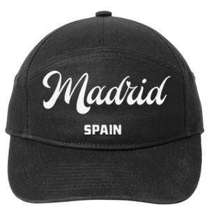 Madrid Spain 7-Panel Snapback Hat