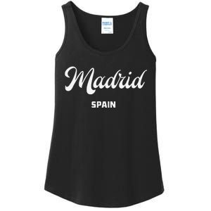 Madrid Spain Ladies Essential Tank