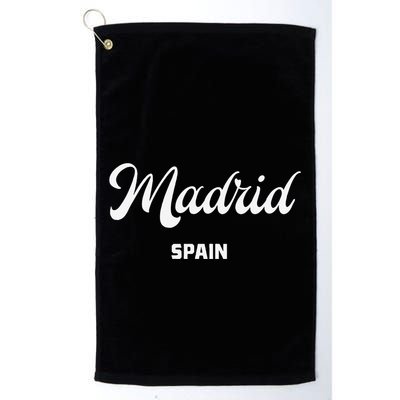 Madrid Spain Golf Towel